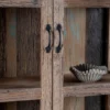 Aarush - Vitrinekast van Gerecycled Hout met Glas
