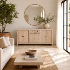 Abhinav - Houten Dressoir Sandblasted