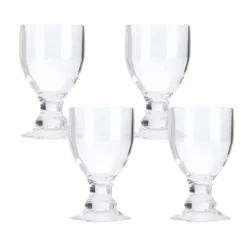 Acryl Glas Bella goblet - set van 4
