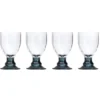 Acryl Glas Smoke Bella Goblet - set van 4