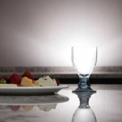 Acryl Glas Smoke Bella Goblet - set van 4