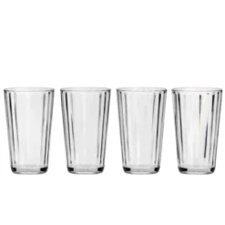 Acryl Longdrinkglas Crystal Line - set van 4