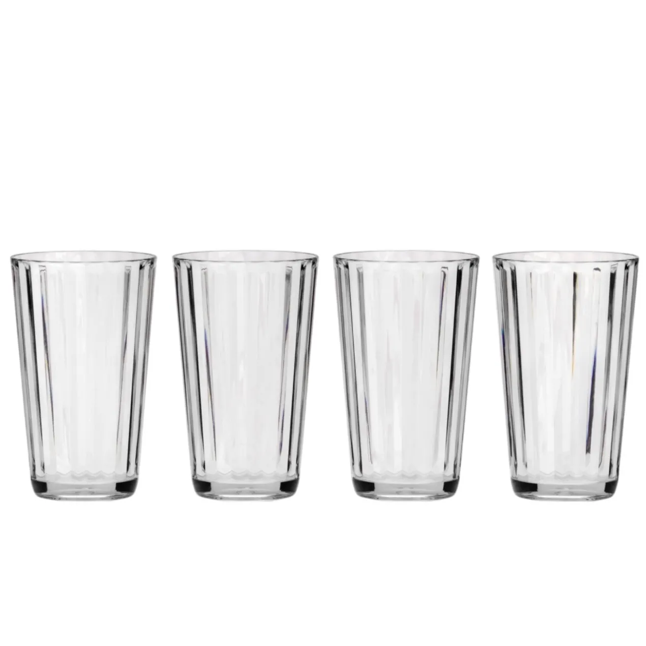 Acryl Longdrinkglas Crystal Line - set van 4