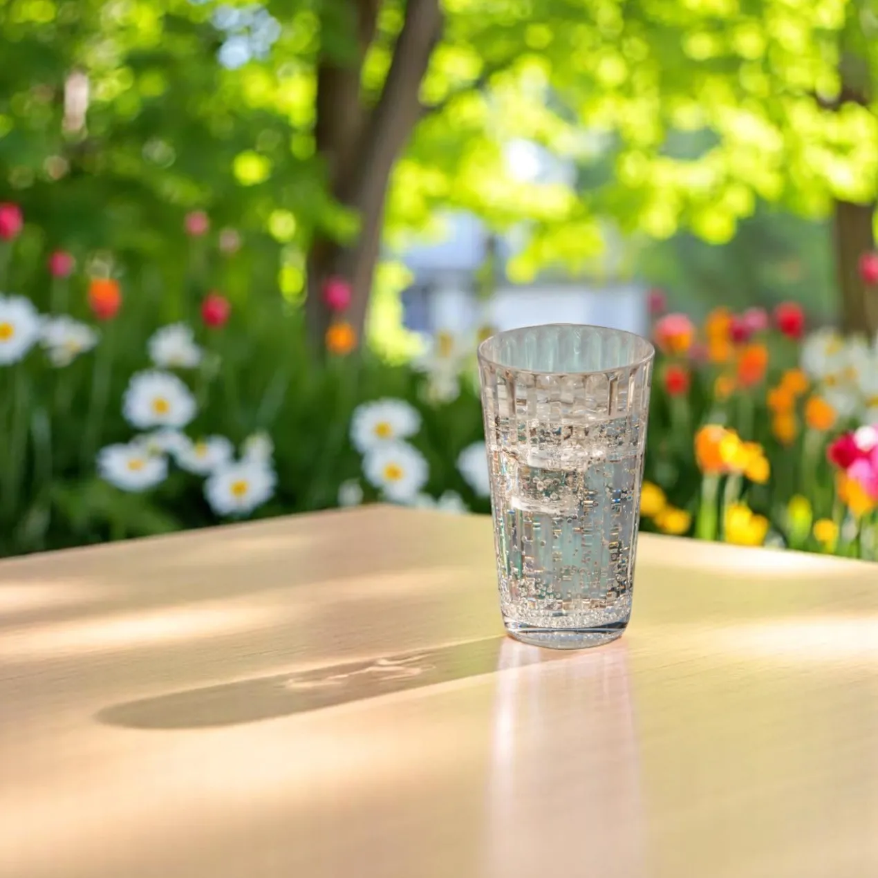 Acryl Longdrinkglas Crystal Line - set van 4