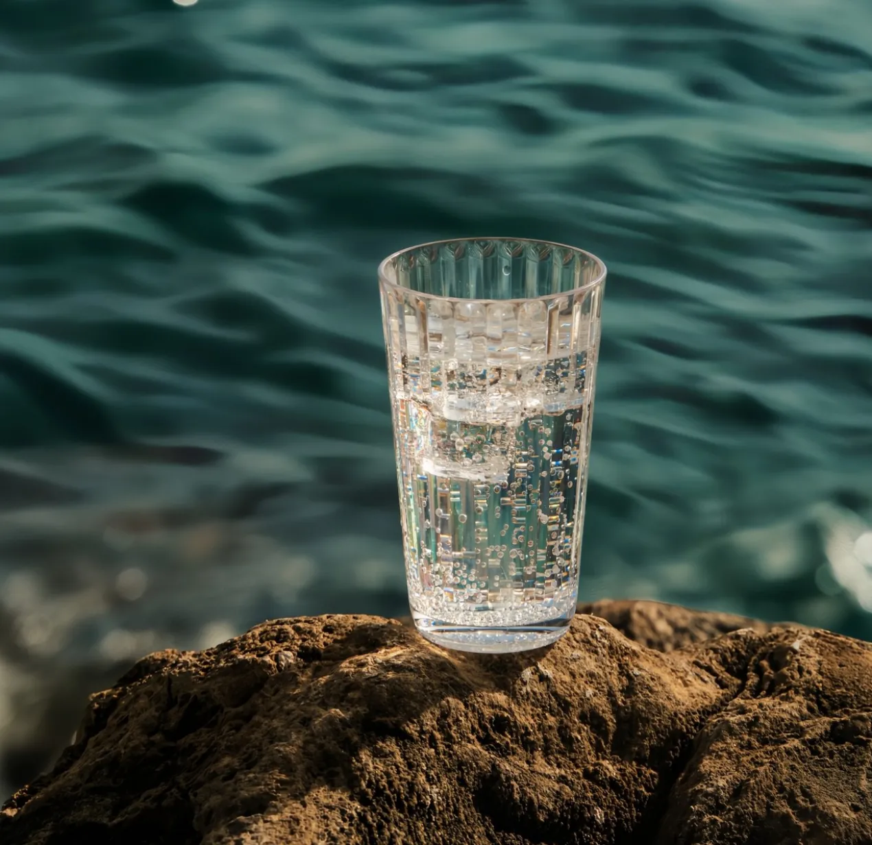 Acryl Longdrinkglas Crystal Line - set van 4