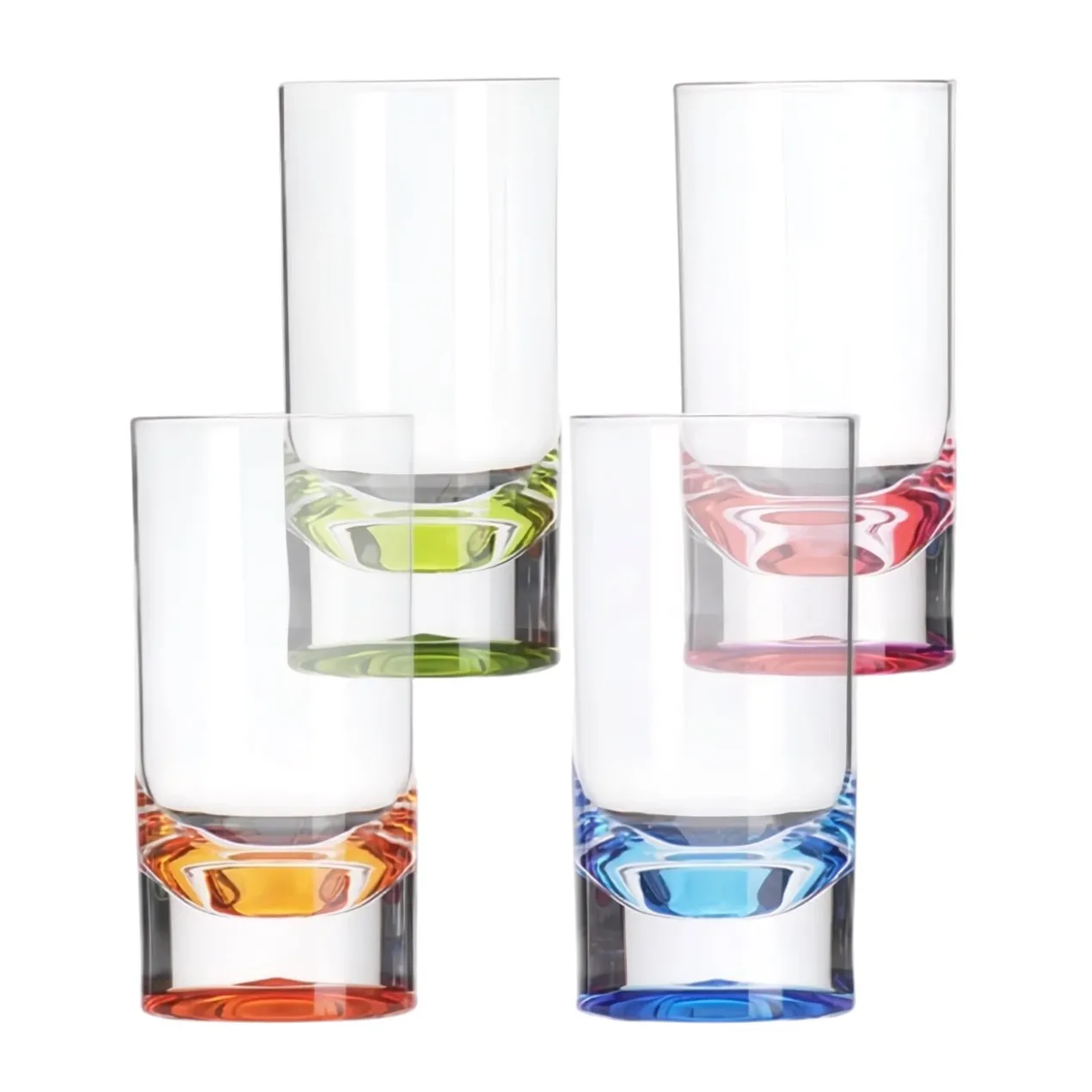 Acryl Longdrinkglas Party Slim Jim - set van 4