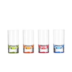 Acryl Longdrinkglas Party Slim Jim - set van 4