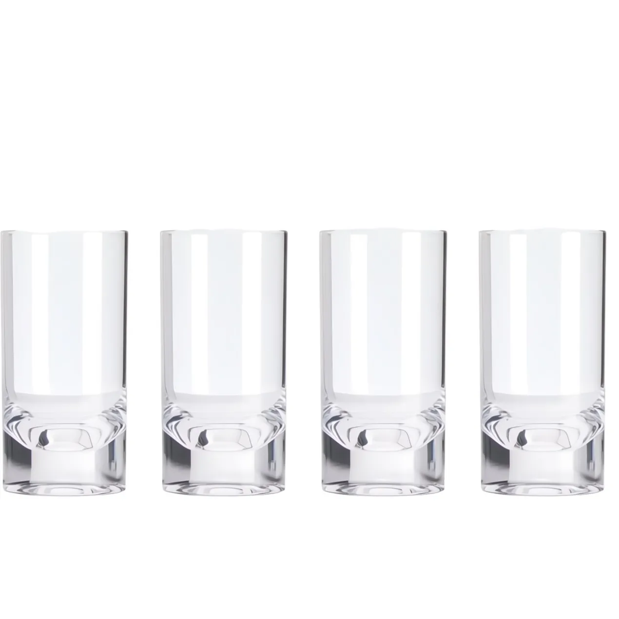 Acryl Longdrinkglas Slim Jim clear - set van 4