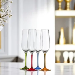 Acryl Prosecco flute party - set van 4