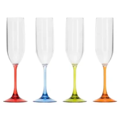 Acryl Prosecco flute party - set van 4