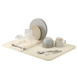 Afdruipmat Udry met droogrek L creme