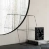 Aged muurspiegel - rond - bronze - 92