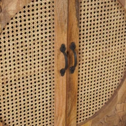 Agnayi - Handgesneden Mangohouten Rotan Kast