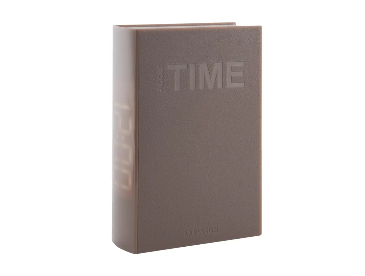 Alarm clock Book LED ABS warm grey