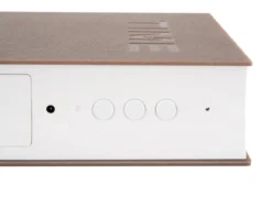 Alarm clock Book LED ABS warm grey