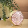 Alarm clock Candy Swirl bright orange & white