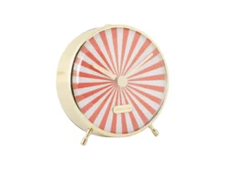 Alarm clock Candy Swirl bright orange & white