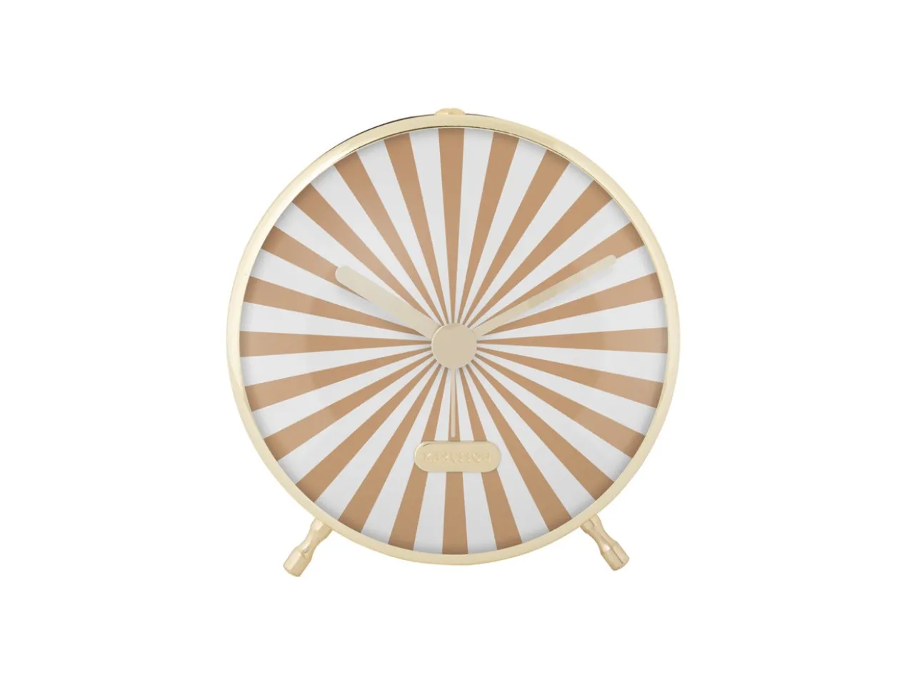 Alarm clock Candy Swirl soft brown & white