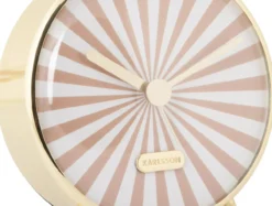 Alarm clock Candy Swirl soft brown & white