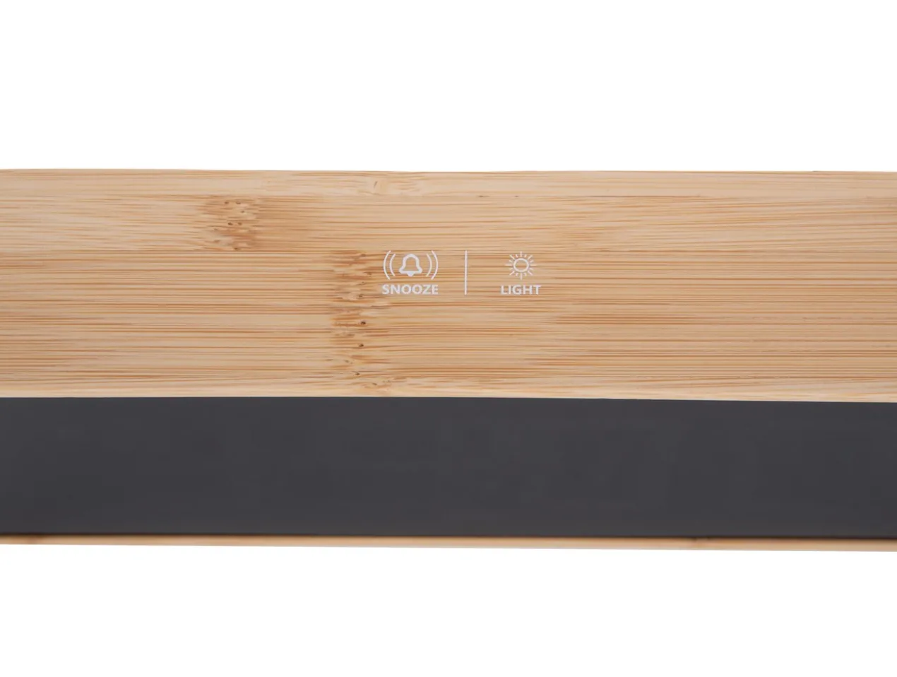 Alarm clock Changing Colour LED bamboo