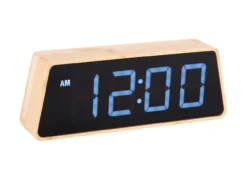 Alarm clock Changing Colour LED bamboo