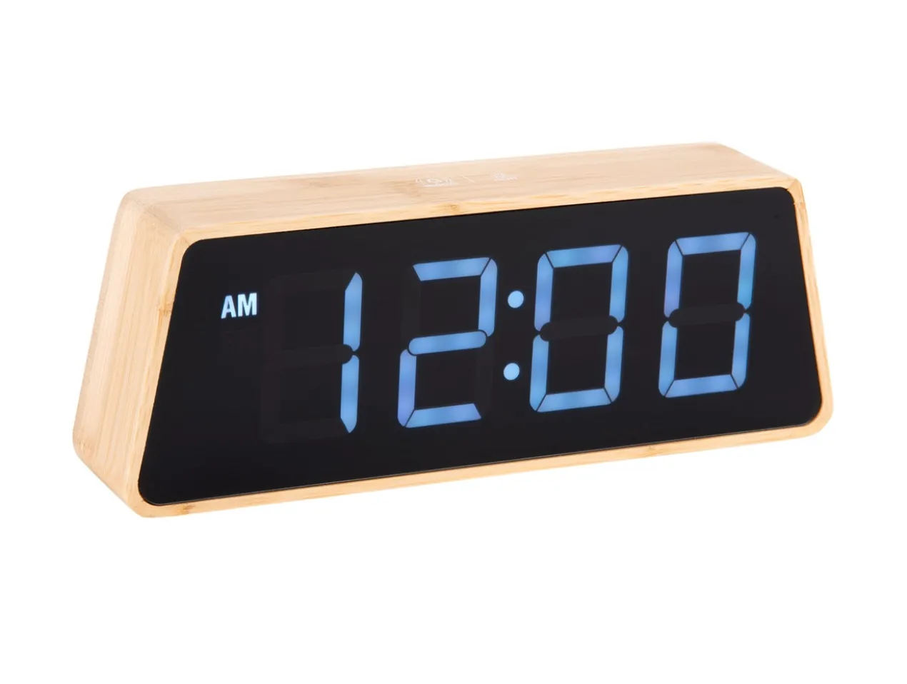 Alarm clock Changing Colour LED bamboo