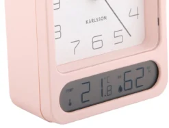 Alarm clock Duo matt soft pink