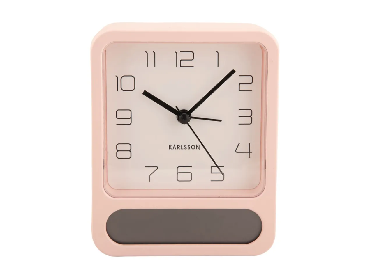Alarm clock Duo matt soft pink