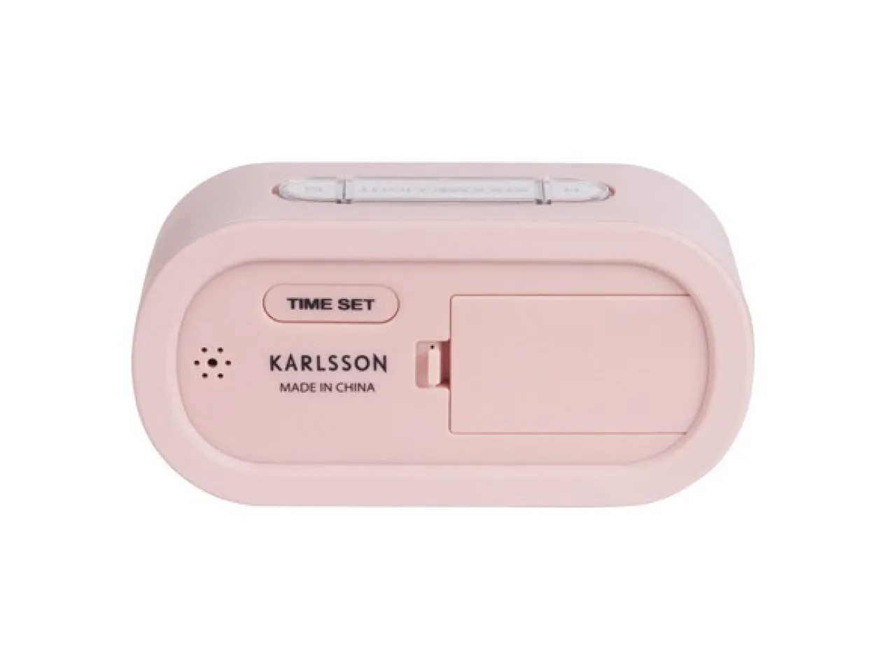 Alarm clock Gummy rubberized light pink