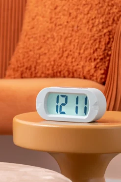 Alarm clock Gummy rubberized soft orange