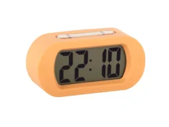 Alarm clock Gummy rubberized soft orange
