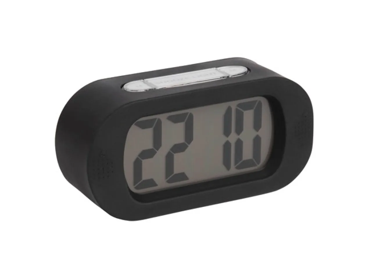 Alarm clock Gummy rubberized black