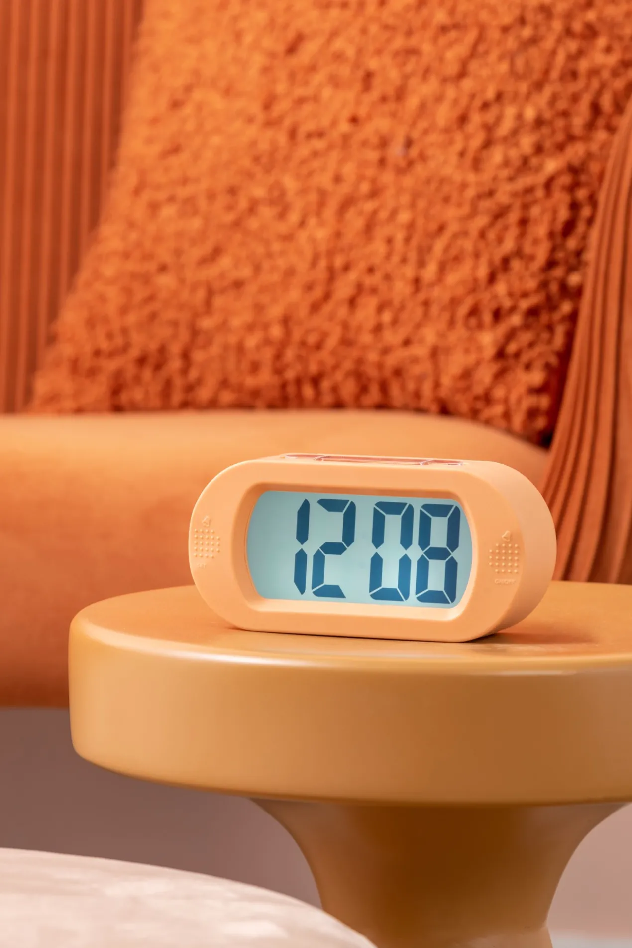 Alarm clock Gummy rubberized green