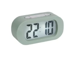 Alarm clock Gummy rubberized green