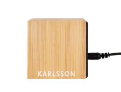 Alarm clock Mini Cube bamboo