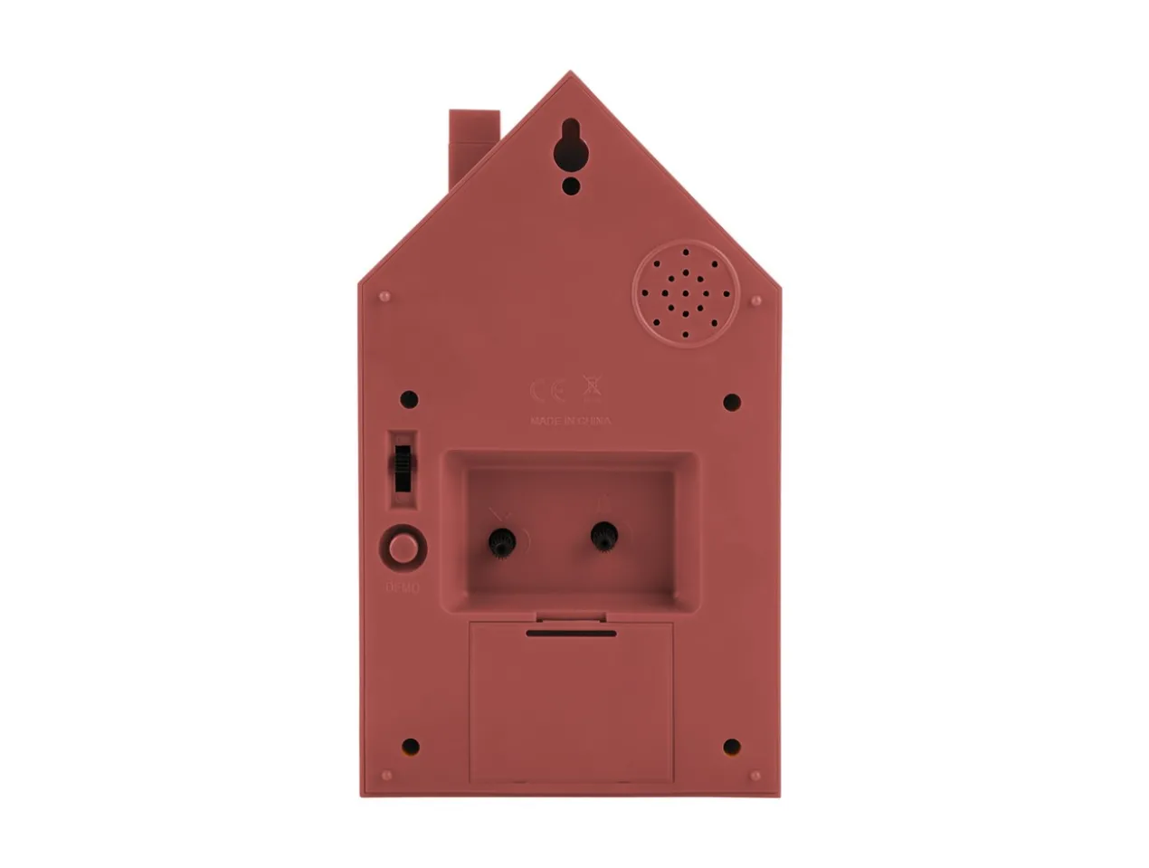 Alarm clock Modern Cuckoo red ochre