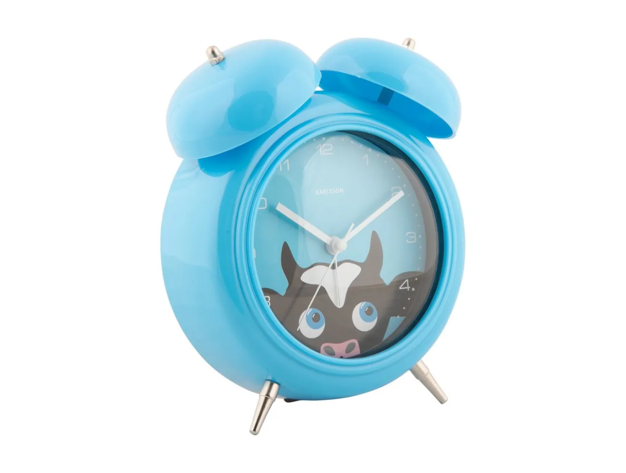 Alarm clock Peekaboo Cow blue