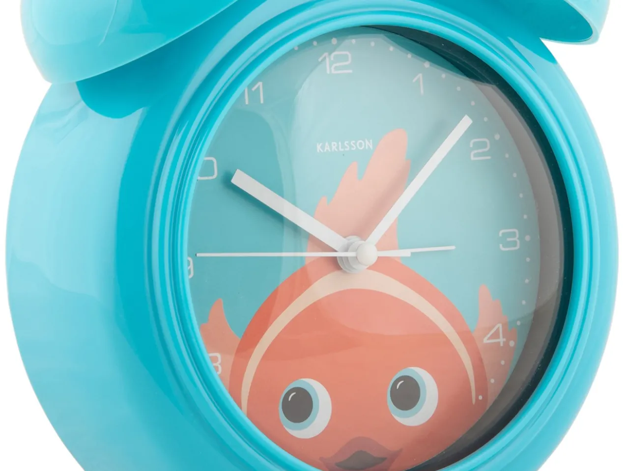 Alarm clock Peekaboo Goldfish light blue