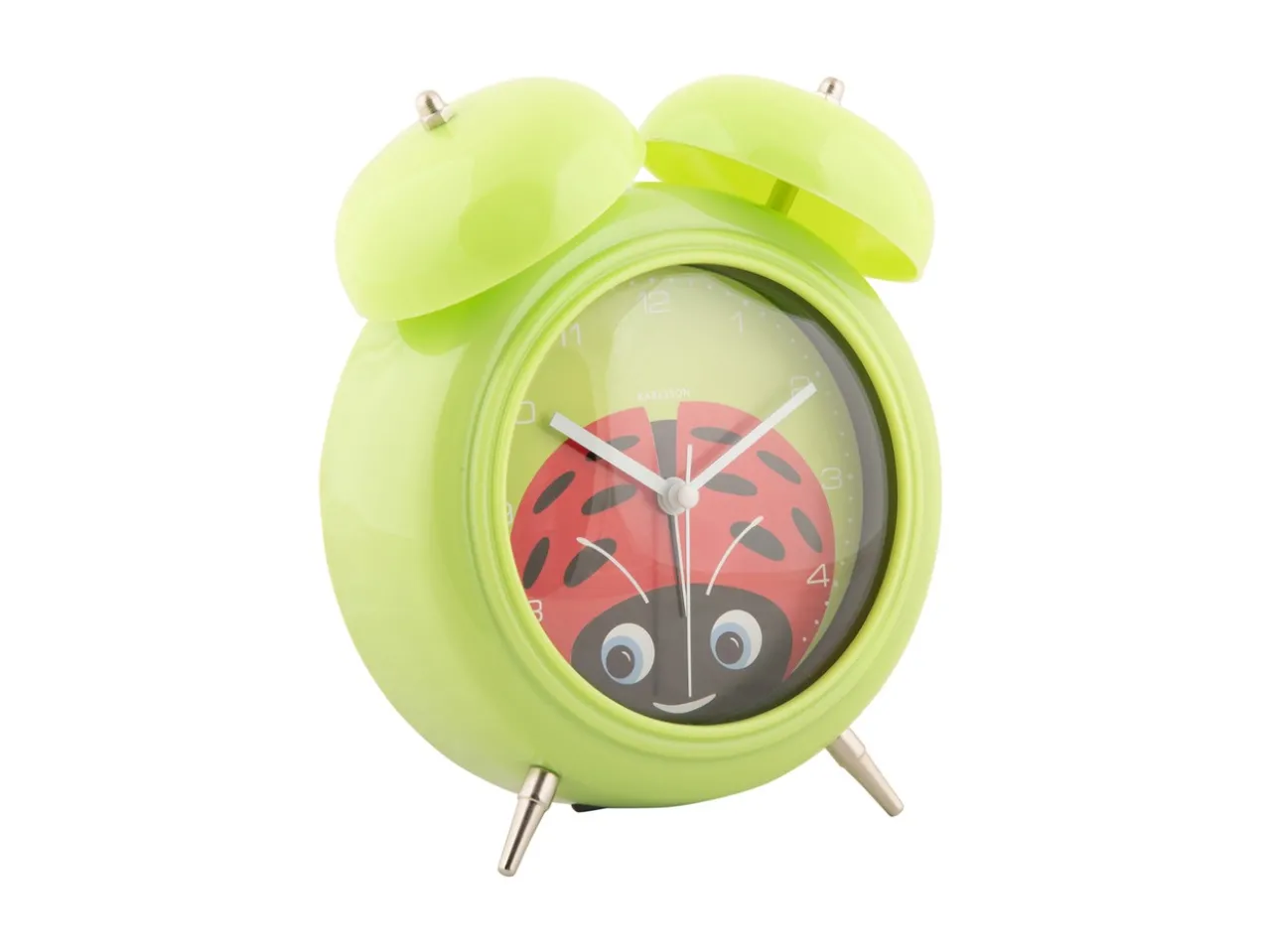 Alarm clock Peekaboo Ladybug green