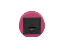 Alarm clock Spry round LED bright pink