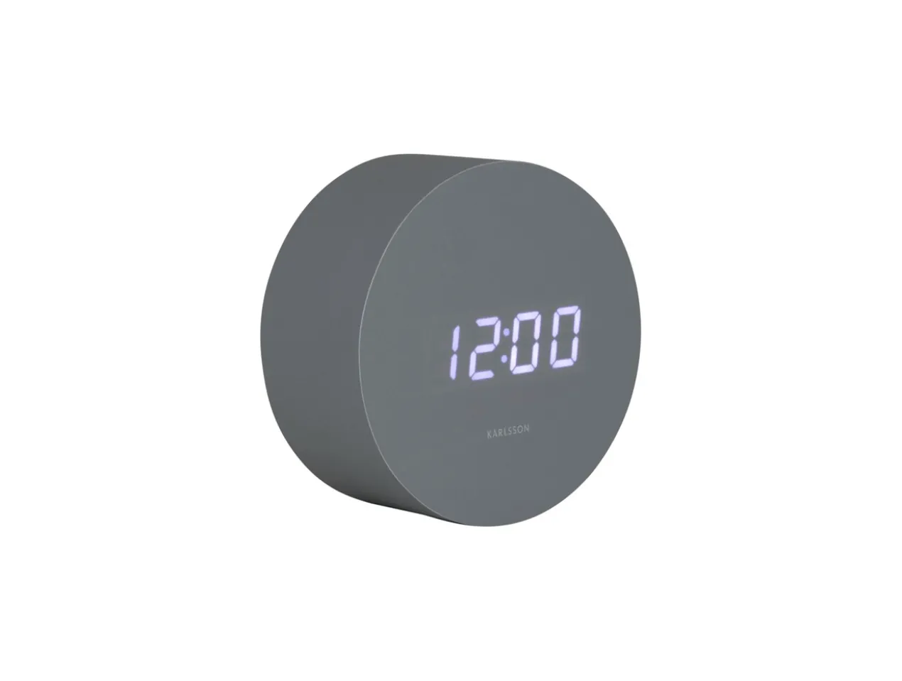Alarm clock Spry round LED mouse grey