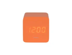 Alarm clock Spry square LED bright orange