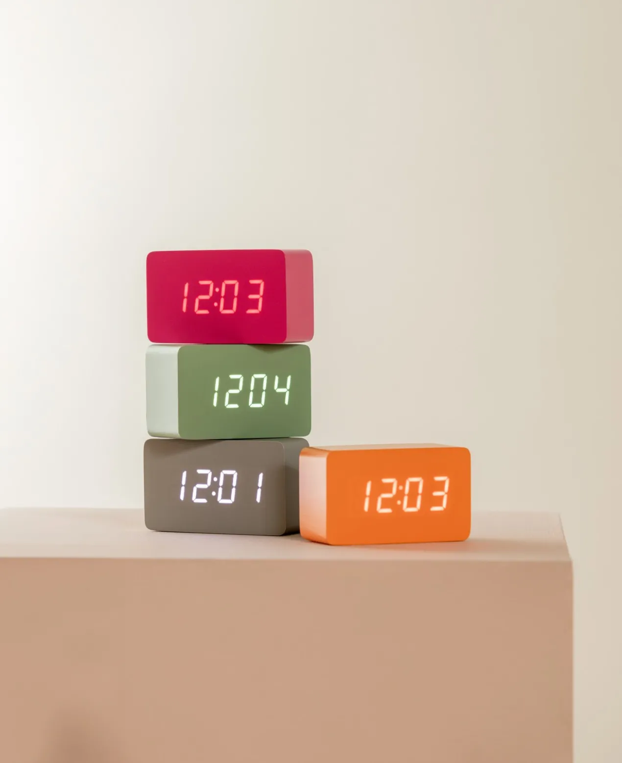 Alarm clock Spry tube LED bright orange