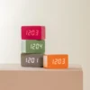 Alarm clock Spry tube LED grayed jade