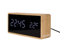 Alarm clock Tube bamboo