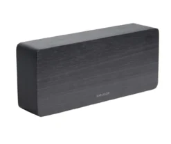 Alarm clock Tube black veneer, white LED