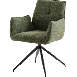 Alice draaistoel stof groen