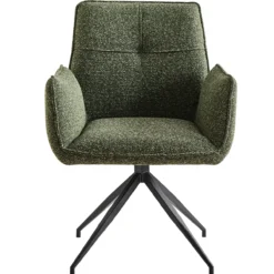 Alice draaistoel stof groen