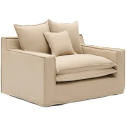 Alina Loveseat shadow linen
