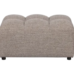 Allure hocker geweven stof bruin melange